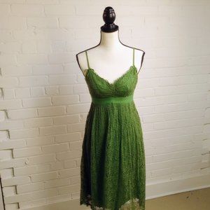 Max Studio.com, Green Lace cocktail Dress, Size 4